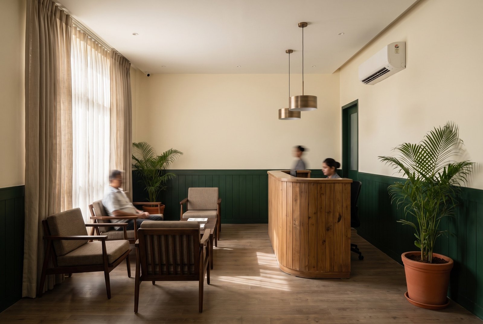 Clinic reception area